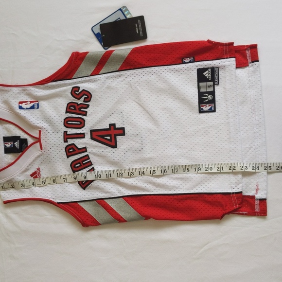 NEW adidas Toronto Raptors #4 Chris Bosh NBA basketball jersey youth size small - Picture 14 of 15